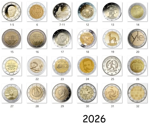 Euro 2026 gedenkmünze - 2026,