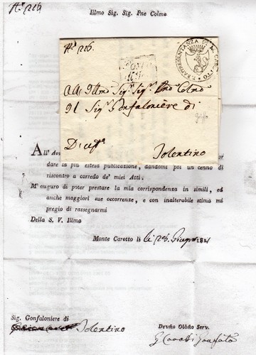 Italien 1821 wappensiegel - 1821,,