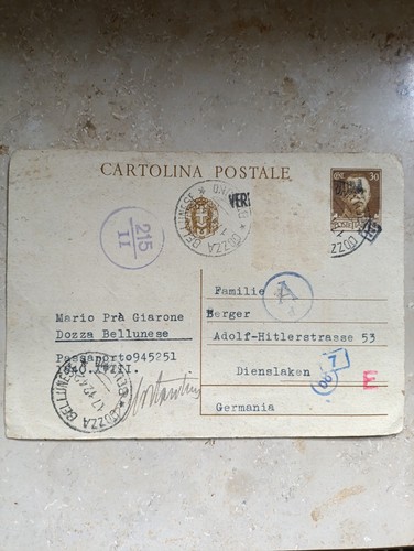 Historische feldpost postkarte - feldpost,