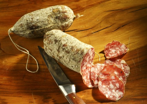 Salame nostrano italienische - salame,