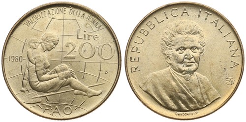 Italien italy 200 lire - -,