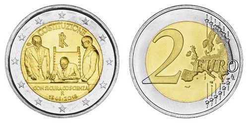 Italien euro jahrestag - italien, 2