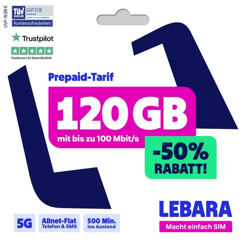 Lebara hello 120 prepaid - hello!,